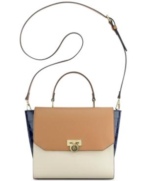 Anne Klein Hidden Treasure Croco-embossed Satchel