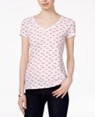 Maison Jules Cotton Crab-print T-shirt, Only At Macy's