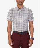 Nautica Men's Non-iron Tattersall Short-sleeve Shirt
