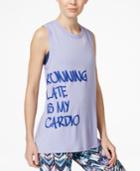 Jessica Simpson The Warm Up Juniors' Open-back Graphic Tank Top, Only At Macy's