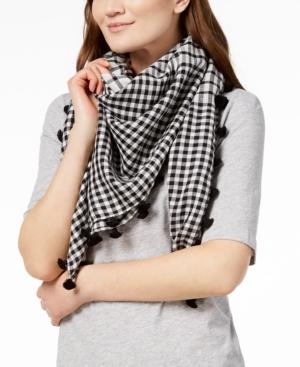 Eileen Fisher Pop-pom Trim Square Scarf