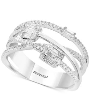 Classique By Effy Diamond Crisscross Ring (1/2 Ct. T.w.) In 14k White Gold