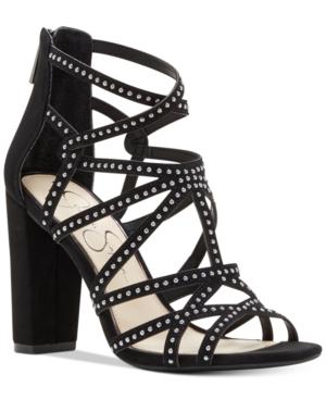 Jessica Simpson Emmi Studded Block-heel Sandals Women's Shoes