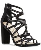 Jessica Simpson Emmi Studded Block-heel Sandals Women's Shoes