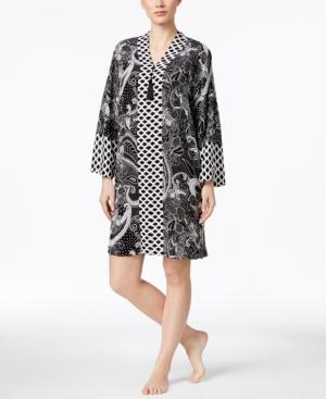Charter Club Contrast-trim Short Caftan, Only At Macy's