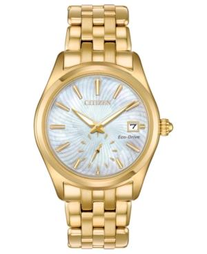 Citizen Women's Eco-drive Corso Gold-tone Stainless Steel Bracelet Watch 36.2mm, A Macy's Exclusive Style
