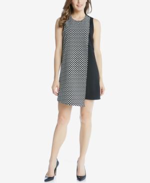 Karen Kane Asymmetrical Contrast Dress