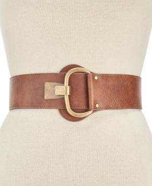 Inc International Concepts Distressed Hook-front Stretch Belt, Created For Macy's