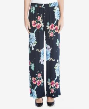 Karen Kane Floral-print Wide-leg Pants