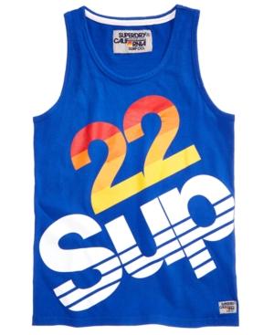 Super Dry Men's 22 Logo-print Tank