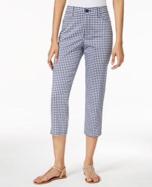 Nydj Petite Karen Gingham Capri Pants