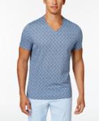 Alfani Men's Glitch-line V-neck T-shirt, Only At Macy's