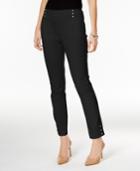 Jm Collection Embellished Pull-on Ankle Pants, Only At Macy's
