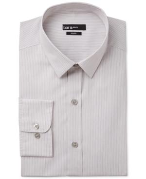 Bar Iii Slim-fit Soft Tan Blue Stripe Dress Shirt, Only At Macy's