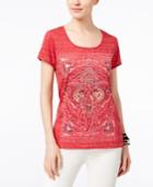 Style & Co Foiled Graphic T-shirt, Only At Macy's