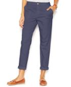 Maison Jules Lou Lou Cropped Straight-leg Chino Pants, Created For Macy's