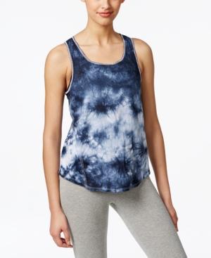 Calvin Klein Performance Tie-dyed Twist-back Tank Top