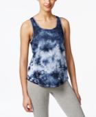 Calvin Klein Performance Tie-dyed Twist-back Tank Top