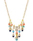 M. Haskell For Inc Gold-tone Beaded Pave Statement Necklace, Only At Macy's