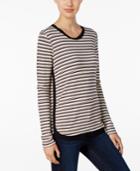 Kut From The Kloth Striped Long-sleeve Top