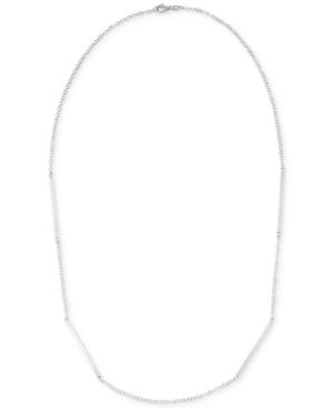 Giani Bernini Bar-link Long Necklace In Sterling Silver, Only At Macy's