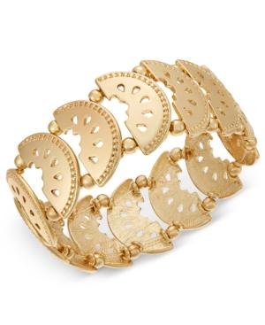 I.n.c. Gold-tone Watermelon Stretch Bracelet, Created For Macy's
