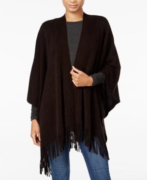 Cejon Ribbed Knit Poncho