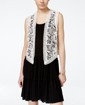 Karen Kane Open-front Lace Vest