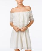 American Rag Embroidered Off-the-shoulder Dress, Only At Macy's