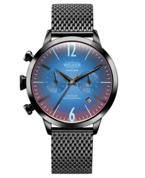 Welder Women's Black Stainless Steel Mesh Bracelet Watch 38mm