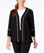 Alfani Pleated-back Belted Blazer, Created For Macy's