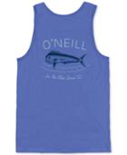 O'neill Men's In The Blue Graphic-print Logo Cotton Tank