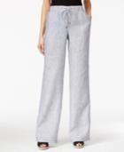 Style & Co. Linen Chambray Drawstring Pants, Only At Macy's