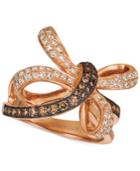 Le Vian Chocolatier Diamond Contemporary Knot Ring (3/4 Ct. T.w.) In 14k Rose Gold