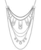 Lucky Brand Silver-tone Chain & Bead Statement Necklace, 19 + 2 Extender