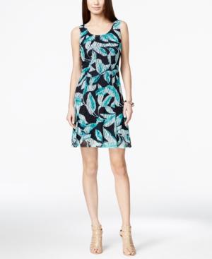 Alfani Floral Lace A-line Dress, Only At Macy's