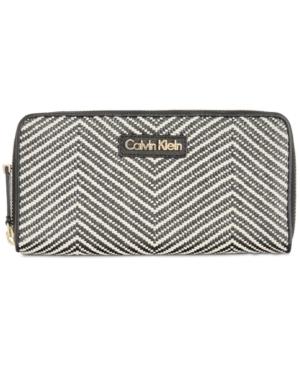 Calvin Klein Saffiano Leather Zip-around Wallet