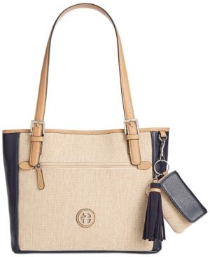 Giani Bernini Contrast Tote, Created For Macy's