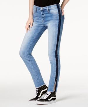 Flying Monkey Side-stripe Ankle Skinny Jeans
