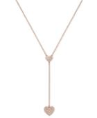 Kate Spade New York Gold-tone Pave Heart Lariat Necklace, 16 + 3 Extender
