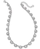 Charter Club Silver-tone Crystal Collar Necklace, 17 + 2 Extender, Created For Macy's