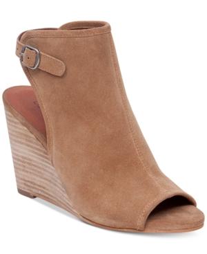 Lucky Brand Women's Risza Peep Toe Wedges Women's Shoes