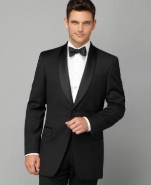 Tommy Hilfiger Jacket Tuxedo Shawl Collar Trim Fit