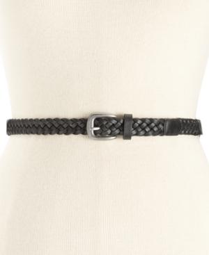 Style & Co. Mixed Media Skinny Woven Hip Stations Belt, Only At Macy's