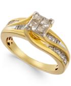 Diamond Swirl Ring (1 Ct. T.w.) In 14k Gold