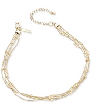 Inc International Concepts Gold-tone Ball Chain Choker Necklace, Only At Macy's