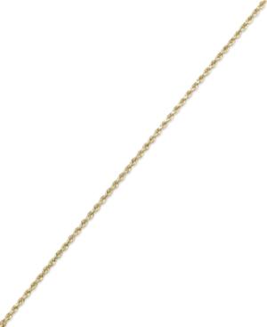 Rope Chain Bracelet In 14k Gold (1-4/5mm)