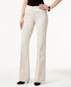 Inc International Concepts Curvy Flared Ponte Pants, Only At Macy's