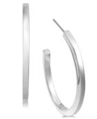 Alfani Silver-tone Large Open Hoop Earrings, Created For Macy's