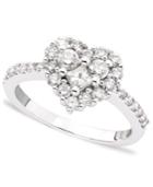 Classique By Effy Diamond Heart Ring (9/10 Ct. T.w.) In 14k White Gold